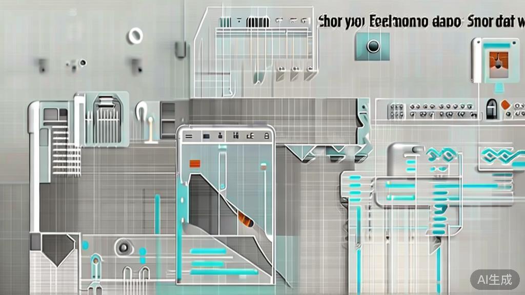 High-quality business illustration regarding technology in short drama creation, minimal flat design