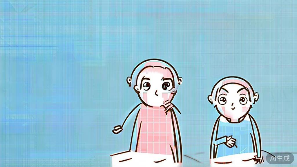 Flat vector illustration of social interaction in short drama, dashboard style, soft blue gradient