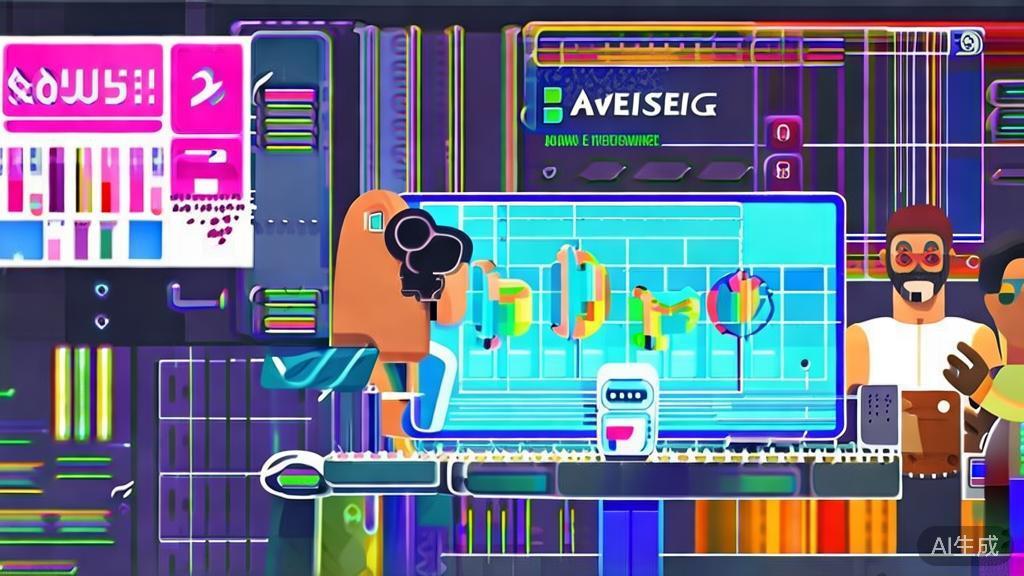High-quality illustration of diverse content creators using AI video editing tools, minimal flat design