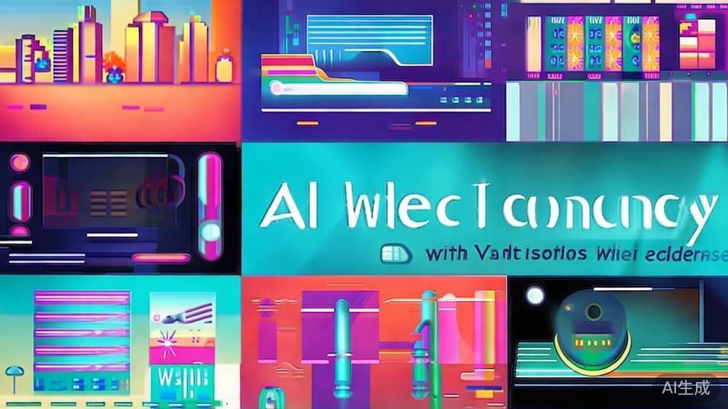 Flat vector illustration of diverse video content, showcasing creativity and engagement through AI editing technology