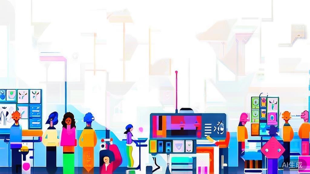 "High-quality illustration of teamwork in animation production, minimal flat design"