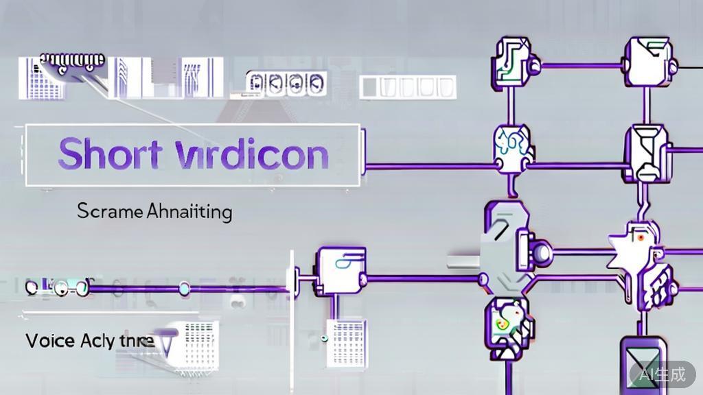 High-quality business illustration regarding challenges in anime short video production, minimal flat design