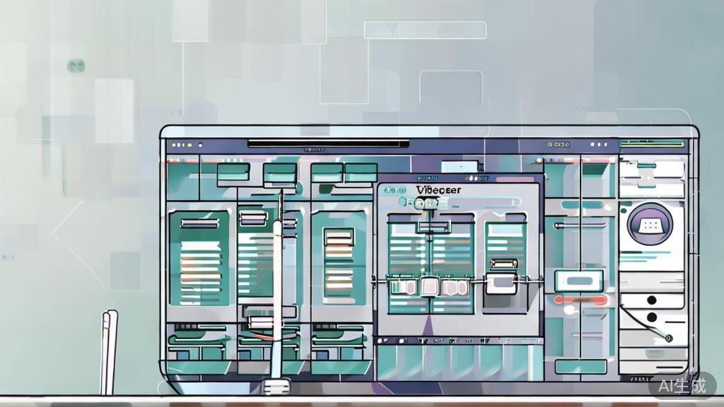 High-quality business illustration regarding video editing, minimal flat design