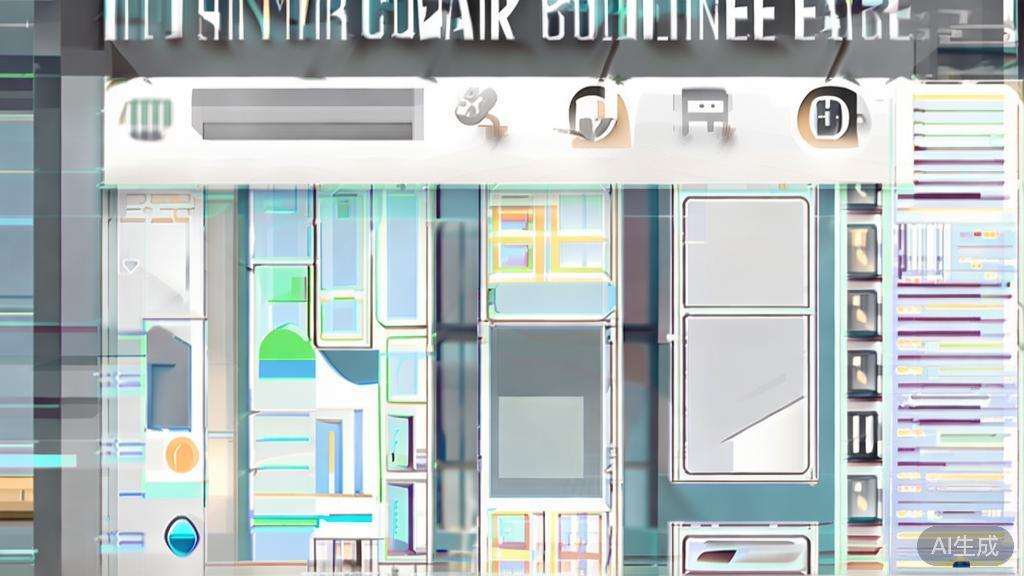 High-quality business illustration showing software features, minimal flat design