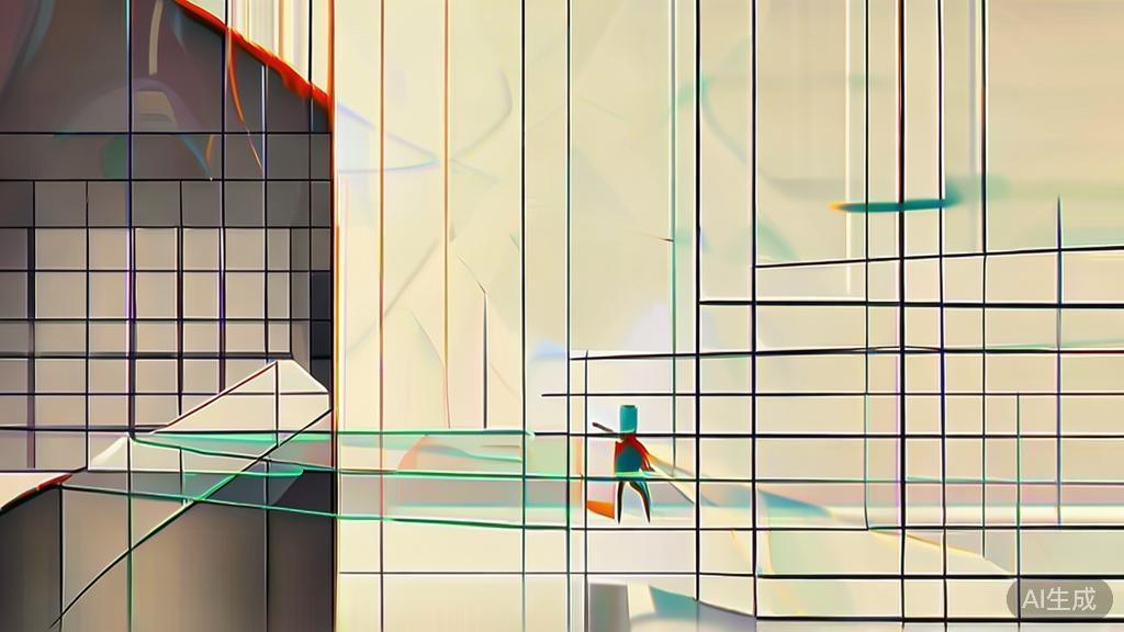 High-quality business illustration regarding perspective drawing challenges, minimal flat design