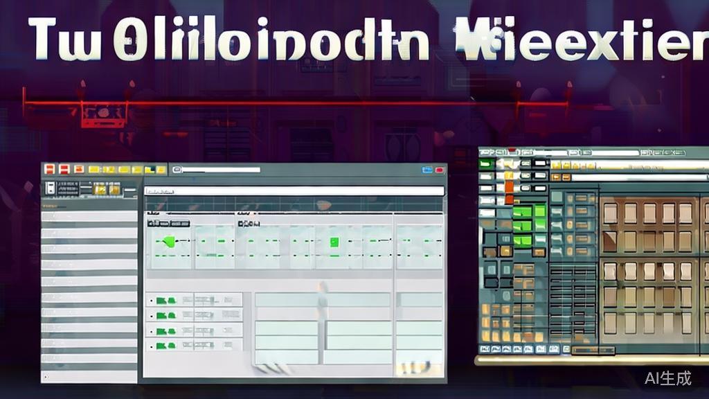 "High-quality business illustration regarding online vs desktop anime production software, corporate style"