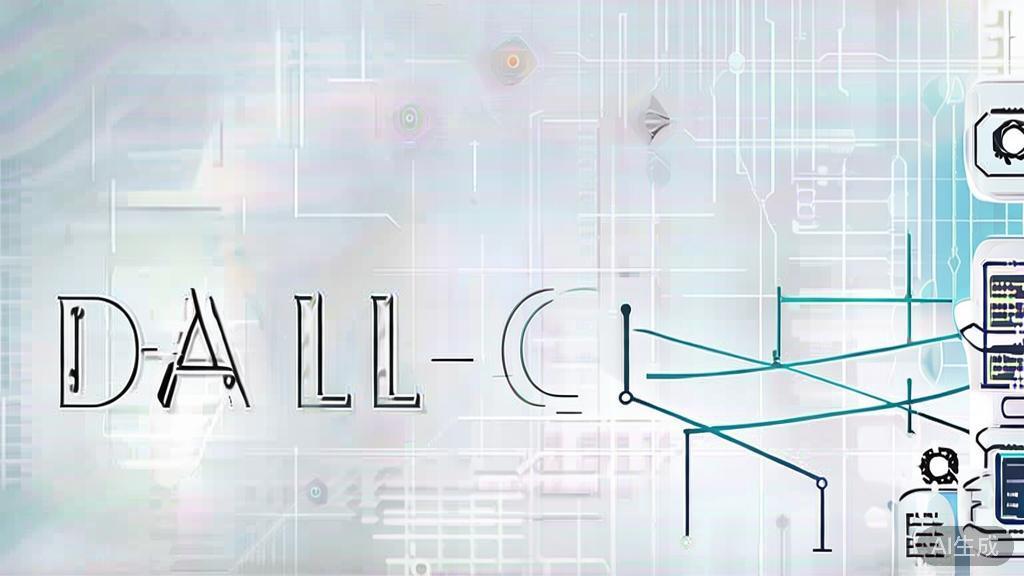 High-quality business illustration regarding DALL-E functionality, minimal flat design