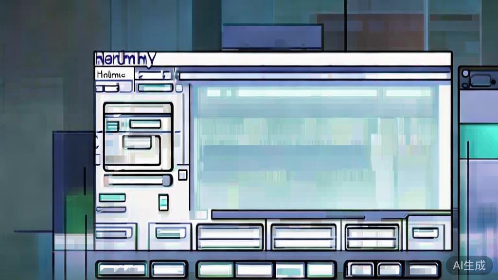 "High-quality illustration of Toon Boom Harmony interface, minimal flat design"