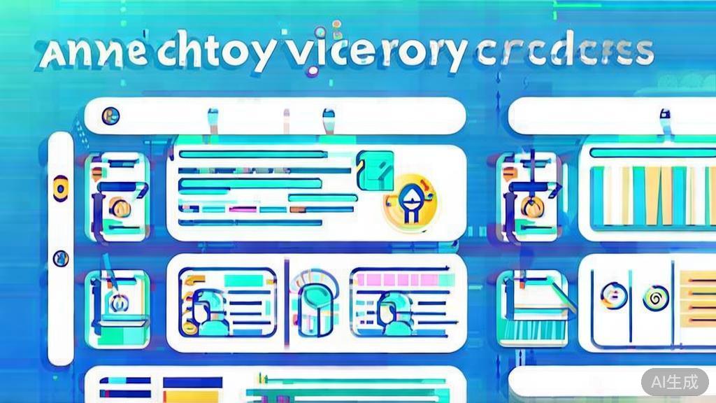Flat vector illustration of anime video storyboard process, dashboard style, soft blue gradient
