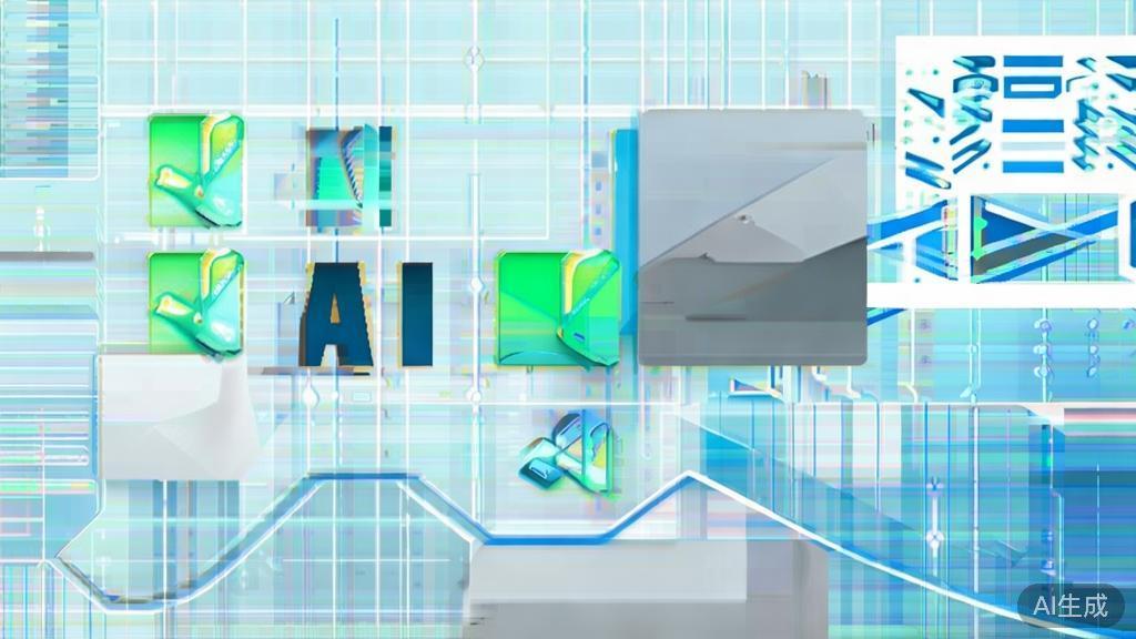 High-quality business illustration regarding AI in gaming animations, minimal flat design