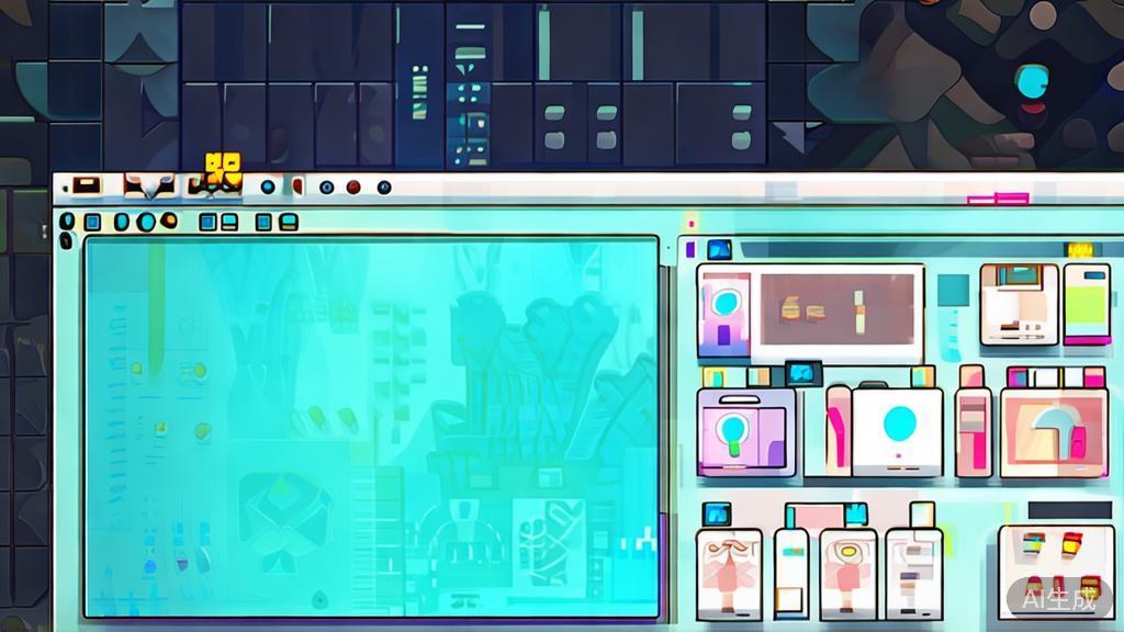 Flat vector illustration of MangaMaker interface, high quality design