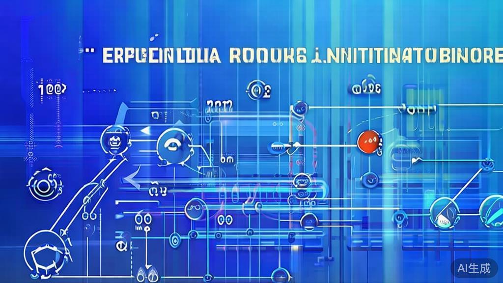 Flat vector illustration of the growth of AI in animation market, dashboard style, soft blue gradient