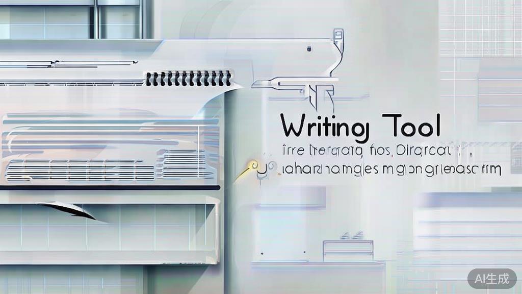 "High-quality business illustration regarding AI writing tools for film narration, minimal flat design"