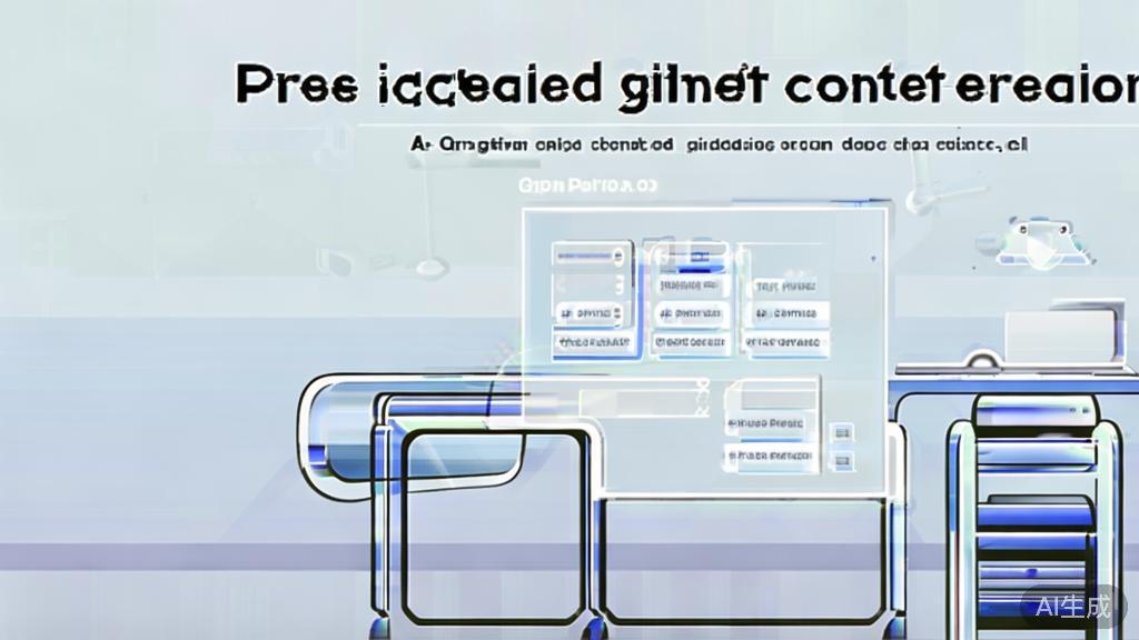High-quality business illustration showcasing practical tips for AI-generated content creation, minimal flat design