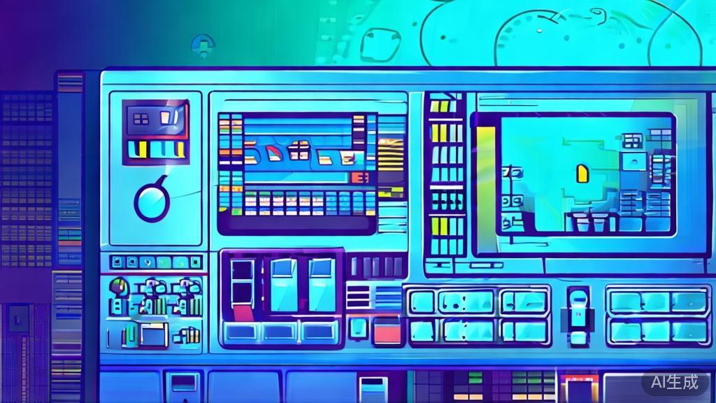 Flat vector illustration of video production scene, dashboard style, soft blue gradient