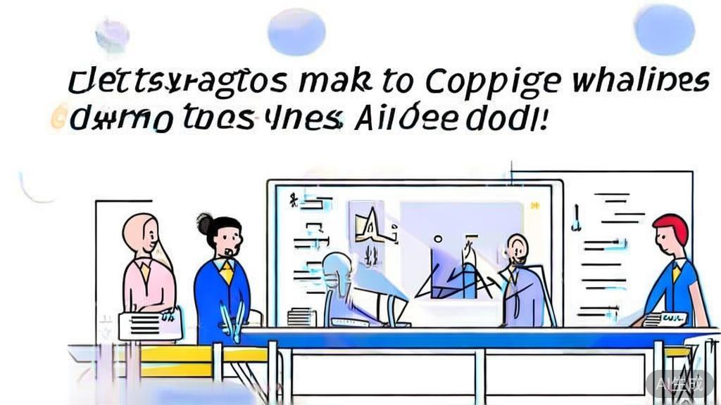 High-quality business illustration regarding strategies to avoid copyright issues with AI-generated images, minimal flat design