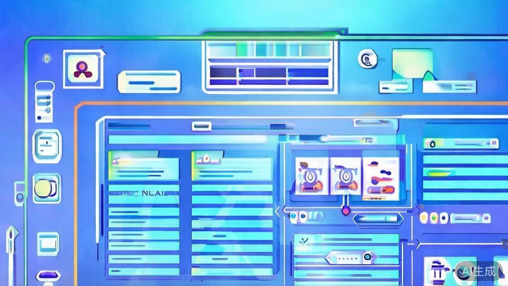 Flat vector illustration of a creative workflow for AI-assisted scriptwriting, dashboard style, soft blue gradient