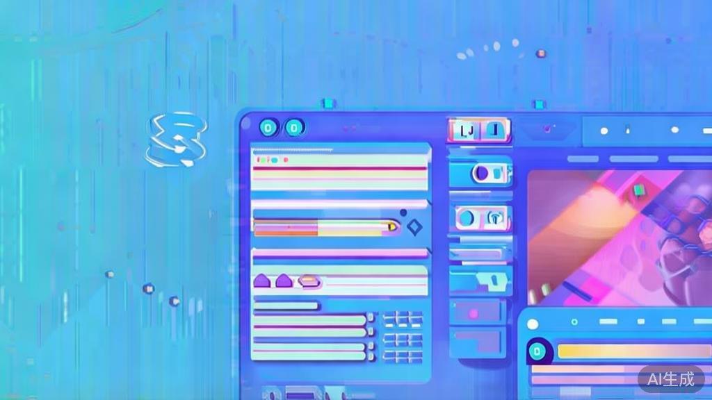 Flat vector illustration of social media engagement through video, dashboard style, soft blue gradient