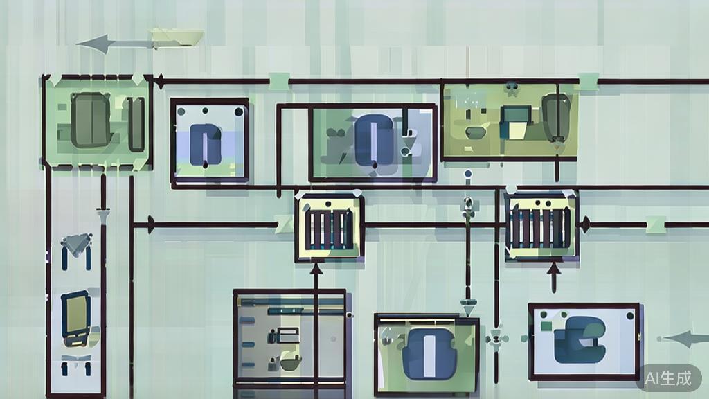 High-quality illustration of a video production workflow, minimal flat design