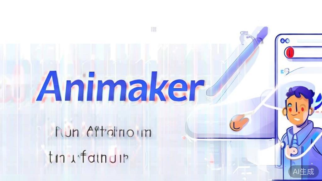 High-quality business illustration regarding Animaker, minimal flat design