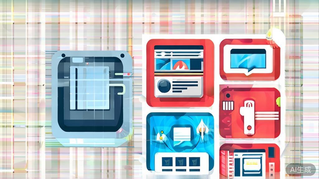 High-quality business illustration showing various social media platforms for video sharing, minimal flat design