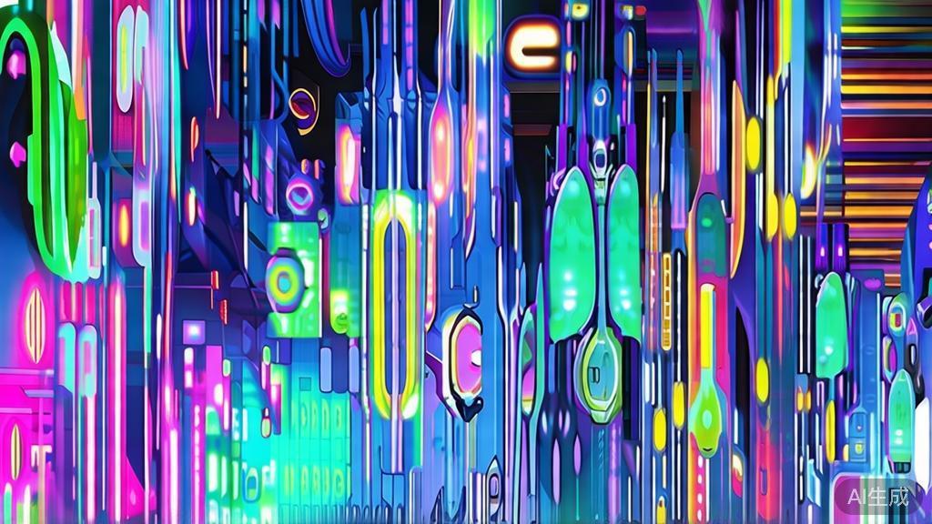 Visual representation of the future of AI in anime creation, vibrant color scheme