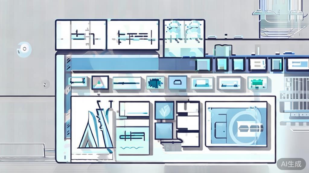 "High-quality business illustration regarding AI animation tools, minimal flat design"