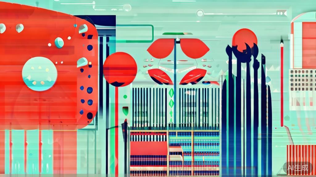 High-quality illustration showcasing creativity and inspiration in art using AI, minimal flat design