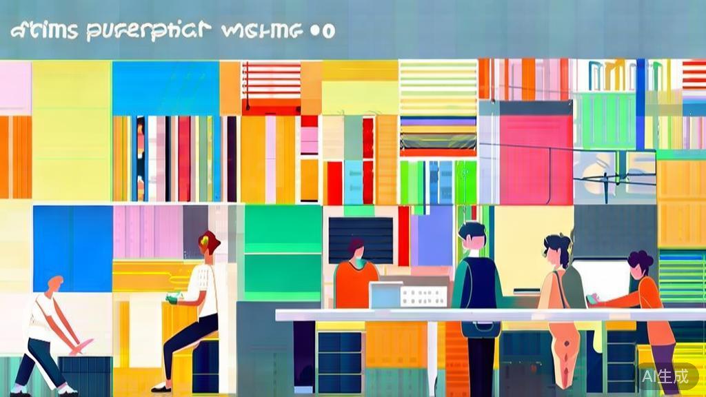 High-quality illustration depicting teamwork in anime production, minimal flat design