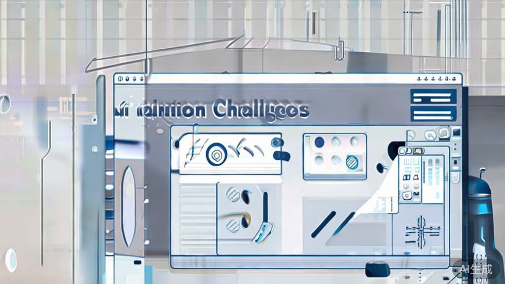 High-quality business illustration regarding AI animation challenges, minimal flat design