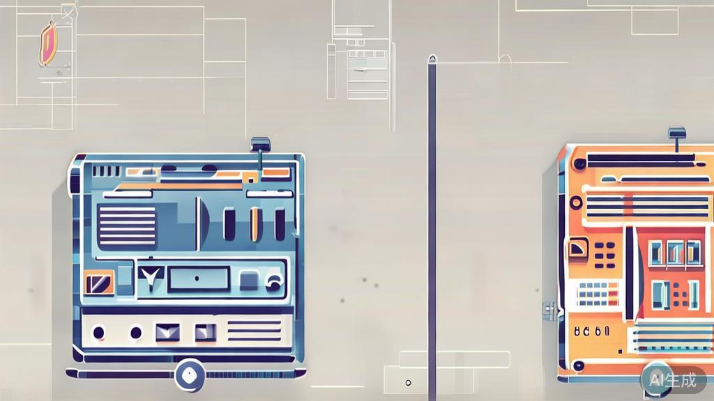 High-quality business illustration regarding AI动漫工具 comparison, minimal flat design