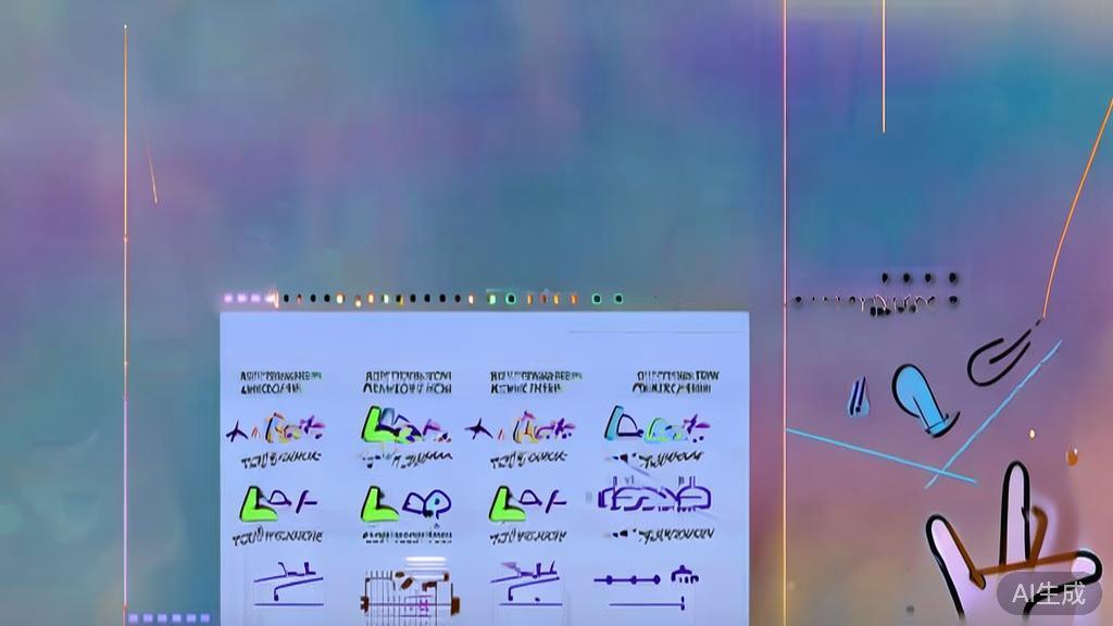 "Minimalist illustration of animation techniques and tools, depicting the blending of creativity and technology in animation"