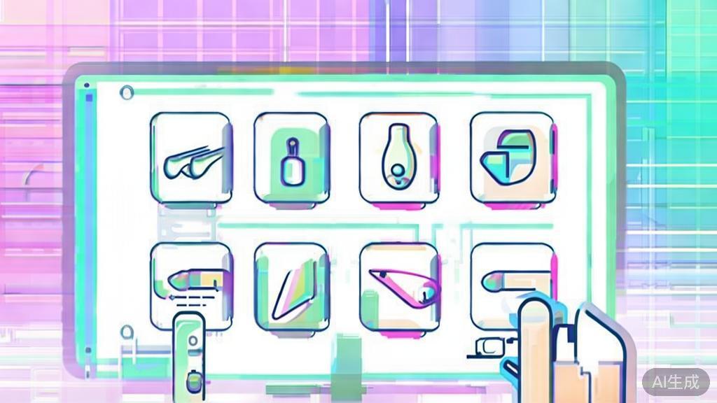 Flat vector illustration of choosing an animation tool, minimal flat design