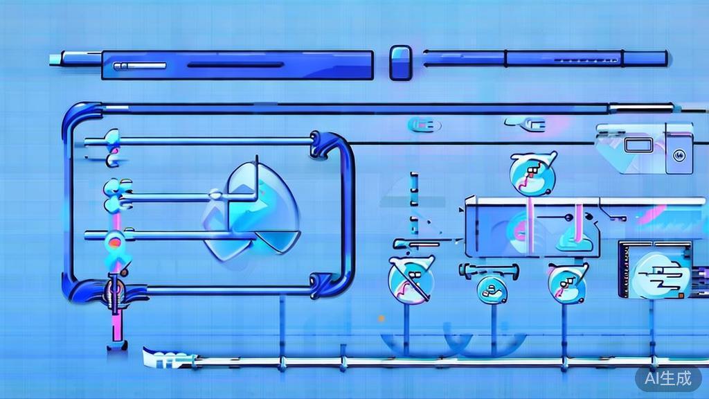 Flat vector illustration of planning in animation creation, dashboard style, soft blue gradient
