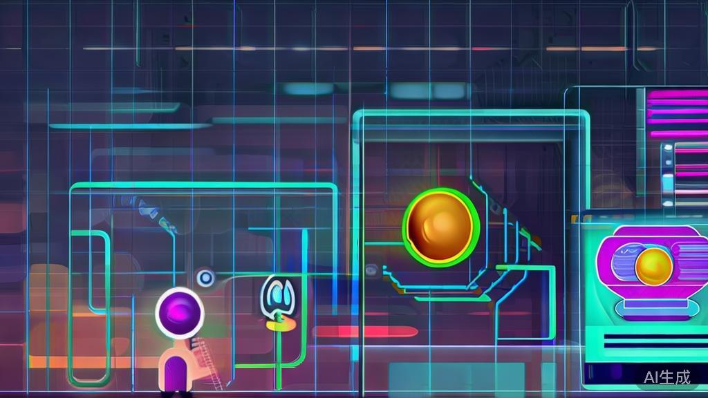 High-quality business illustration regarding AI technology in animation, minimal flat design