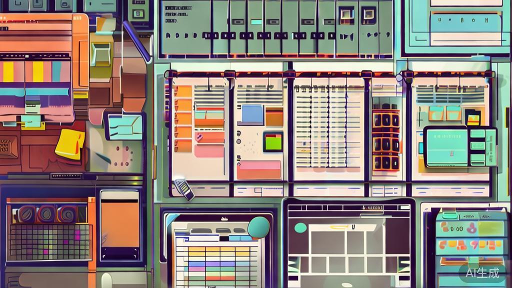 "High-quality illustration of a person managing time for animation project, showing a planner and digital tools"