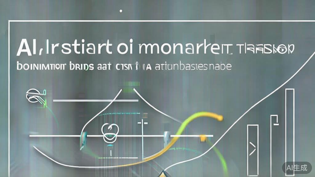 High-quality business illustration regarding market trends in AI animation, minimal flat design