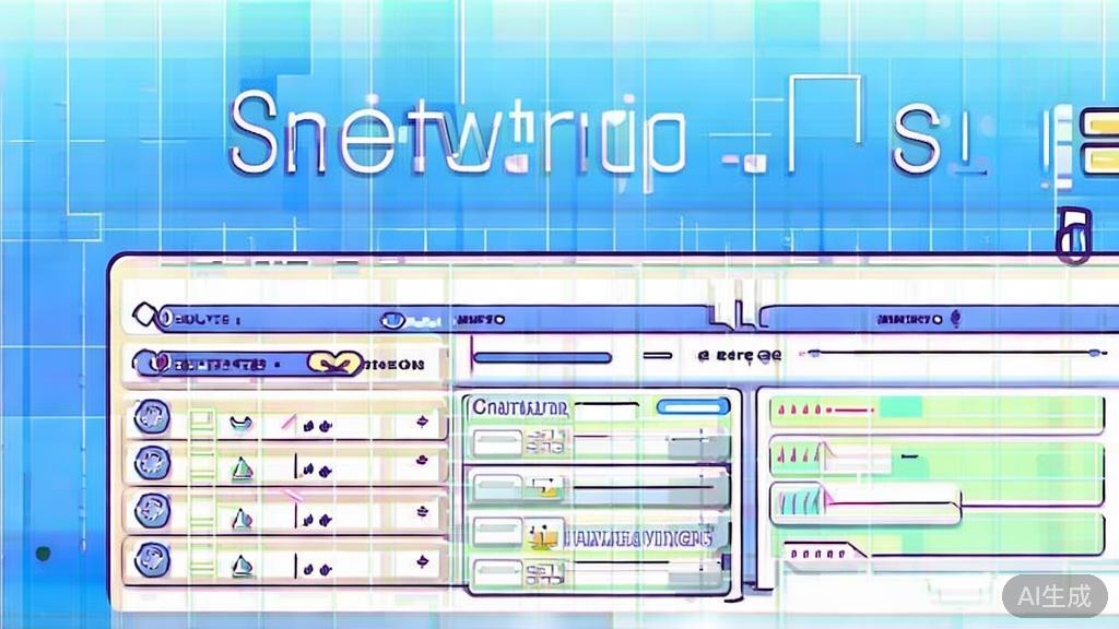 Flat vector illustration of scriptwriting for animation, dashboard style, soft blue gradient