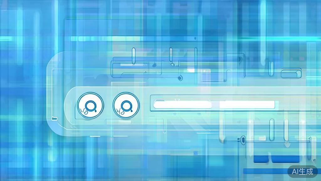 Flat vector illustration of searching process, dashboard style, soft blue gradient