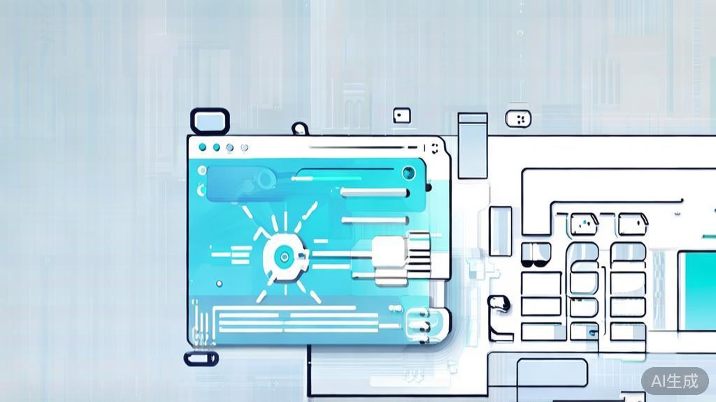 "High-quality business illustration regarding Synthesia, minimal flat design"