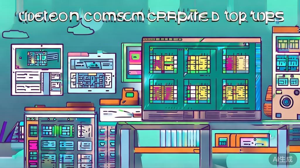 "High-quality illustration of video content creation tips, featuring batch processing and content library management"