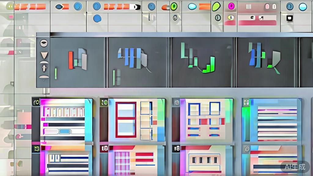 "High-quality business illustration of video editing templates, minimalist design"