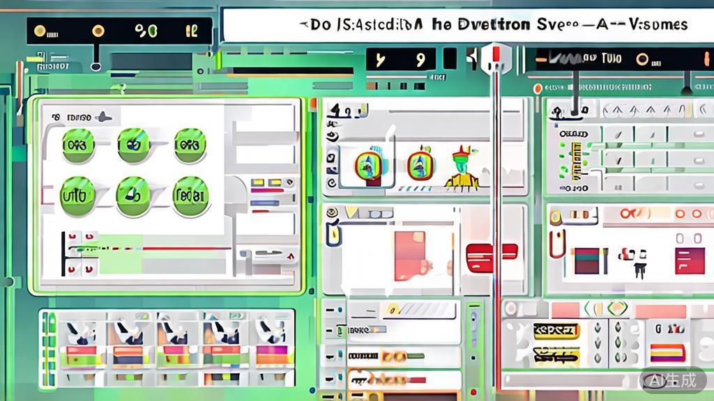"Flat vector illustration of advantages and disadvantages of AI video synthesis tools, dashboard style"