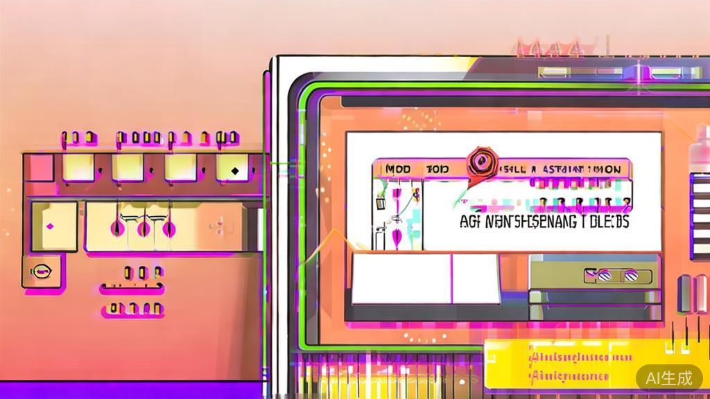 High-quality business illustration on food brand interactive advertising using AI-generated short videos, minimal flat design