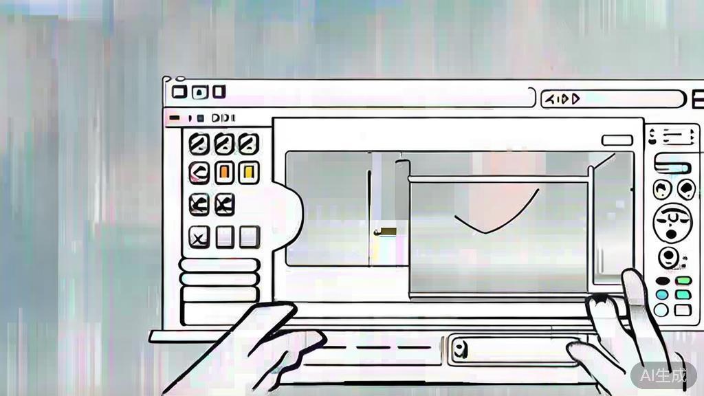 High-quality business illustration regarding video editing, minimal flat design