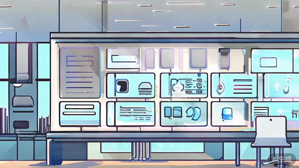 High-quality business illustration of multimedia assets in a creative workspace, minimal flat design