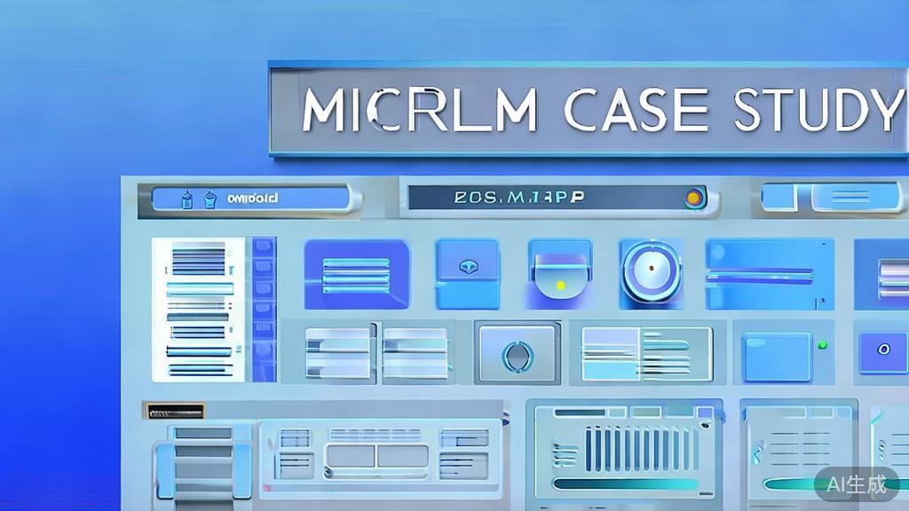 Flat vector illustration of 微电影案例, dashboard style, soft blue gradient
