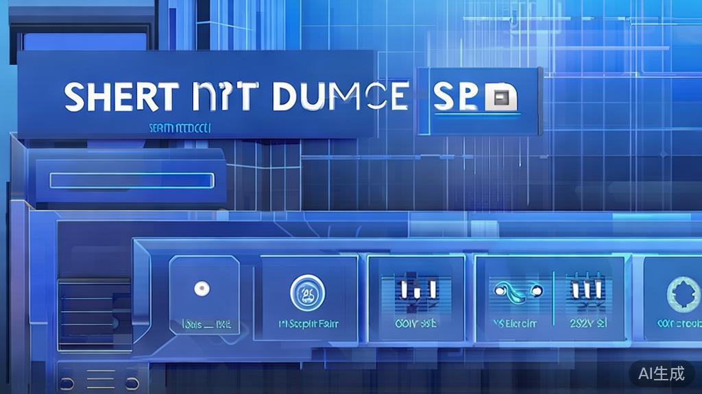 Flat vector illustration of intelligent short drama tools, dashboard style, soft blue gradient