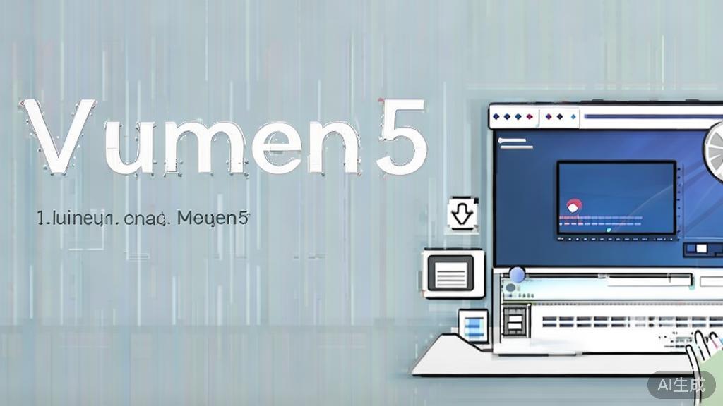 High-quality business illustration regarding video creation with Lumen5, minimal flat design