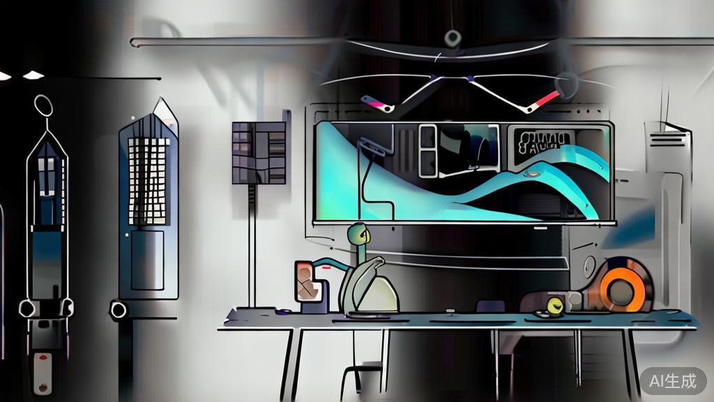 "High-quality business illustration regarding AI and artistic collaboration, minimal flat design"